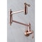 Kingston Brass KS310ALAC Restoration Wall Mount Pot Filler Kitchen Faucet, Copper KS310ALAC - alternate 2